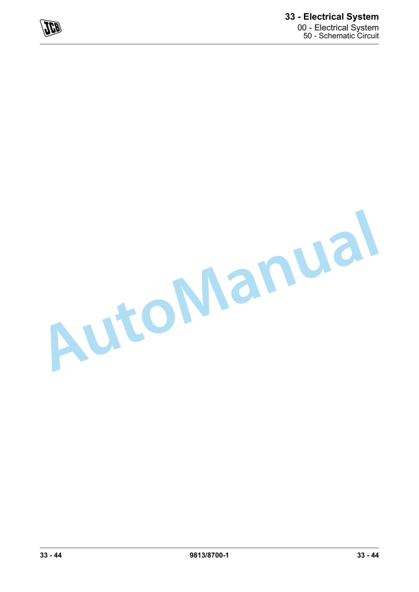 JCB JCB380, JS370 (T2 IND) Service Manual 9813-8700 3 JCB JCB380, JS370 (T2 IND) Service Manual 9813-8700 - Image 3
