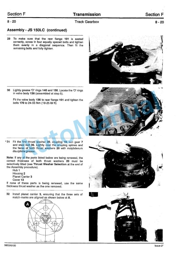 JCB JS110, JS130, JS150LC Service Manual 9803-6100 5 JCB JS110, JS130, JS150LC Service Manual 9803-6100-5