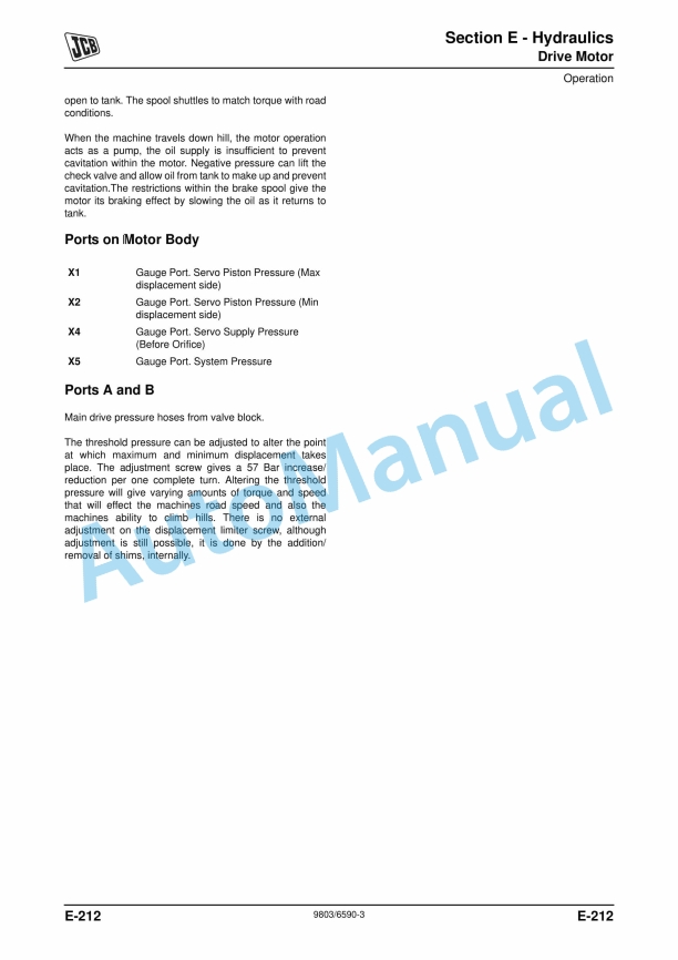 JCB JS130W, JS145W, JS160W, JS175W Service Manual 9803-6590 4 JCB JS130W, JS145W, JS160W, JS175W Service Manual 9803-6590 - Image 4