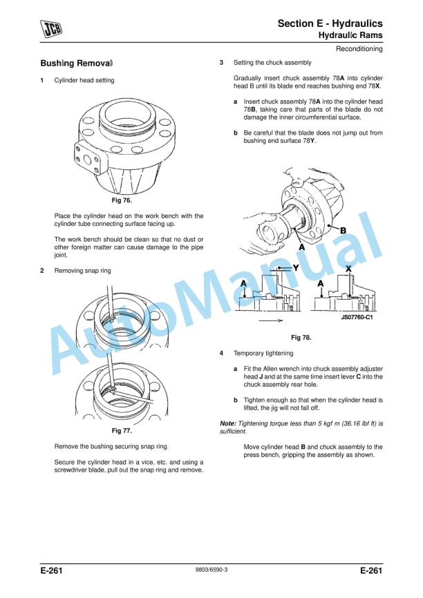 JCB JS130W, JS145W, JS160W, JS175W Service Manual 9803-6590 5 JCB JS130W, JS145W, JS160W, JS175W Service Manual 9803-6590 - Image 5