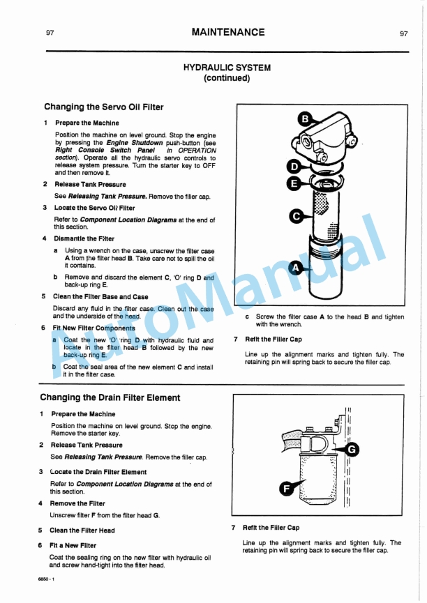 JCB JS130W, JS150W Operator Handbook 9801-6850-4