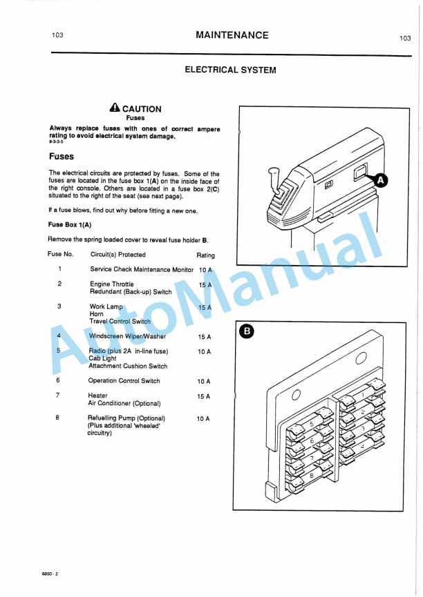JCB JS130W, JS150W Operator Handbook 9801-6850-5