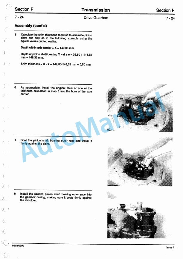 JCB JS130W, JS150W Service Manual 9803-6300-3