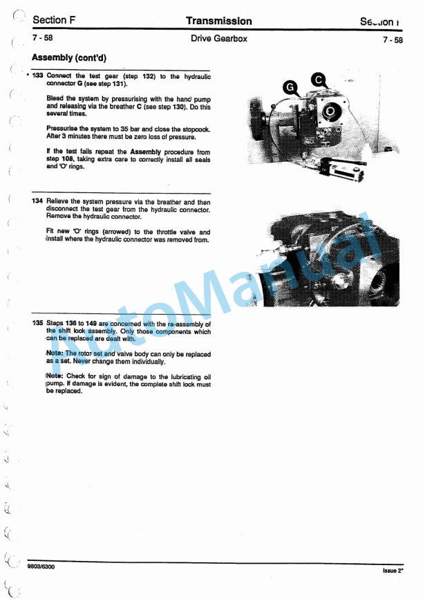 JCB JS130W, JS150W Service Manual 9803-6300-4