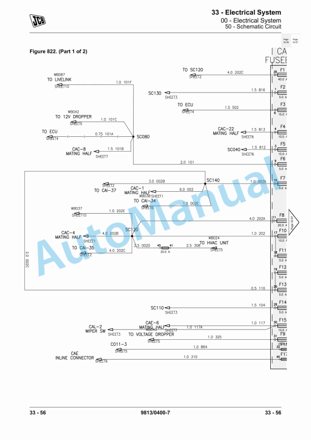 JCB JS140, JS200, JS205, JS215 Service Manual 9813-0400 3 JCB JS140, JS200, JS205, JS215 Service Manual 9813-0400 - Image 3