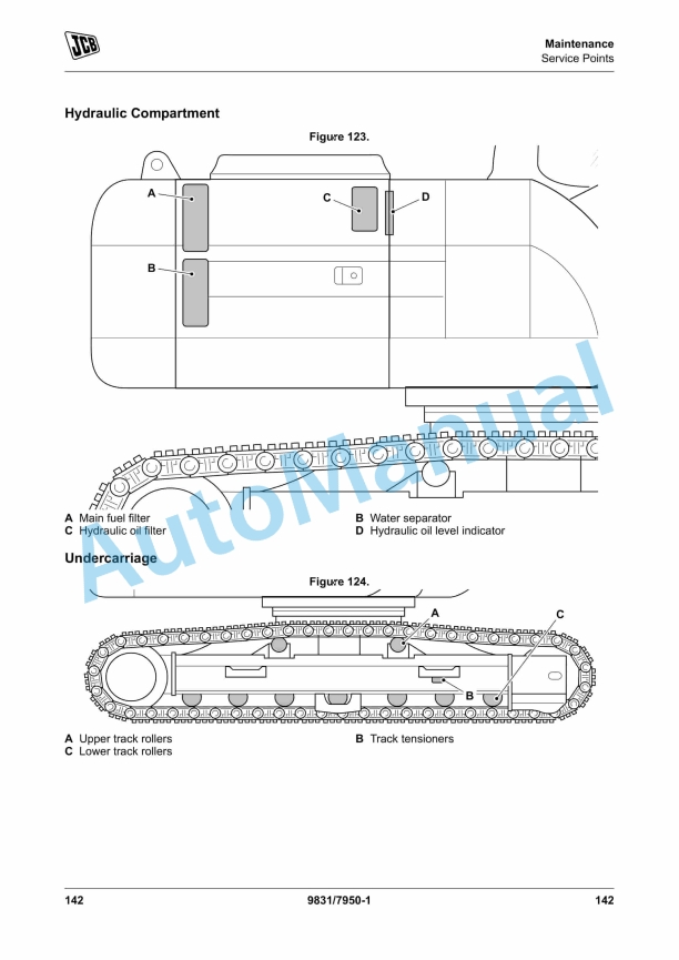 JCB JS140, JS205, JS215 Operator Manual 9831-7950 3 JCB JS140, JS205, JS215 Operator Manual 9831-7950 - Image 3