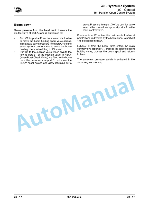 JCB JS145W, JS160W, JS175W Service Manual 9813-2650 2 JCB JS145W, JS160W, JS175W Service Manual 9813-2650 - Image 2