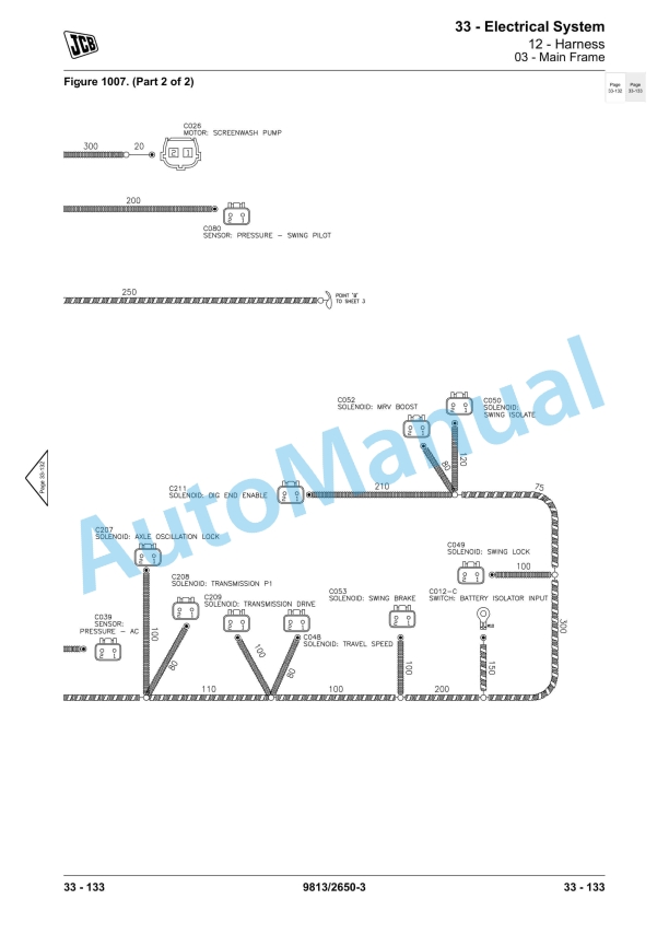 JCB JS145W, JS160W, JS175W Service Manual 9813-2650 4 JCB JS145W, JS160W, JS175W Service Manual 9813-2650 - Image 4