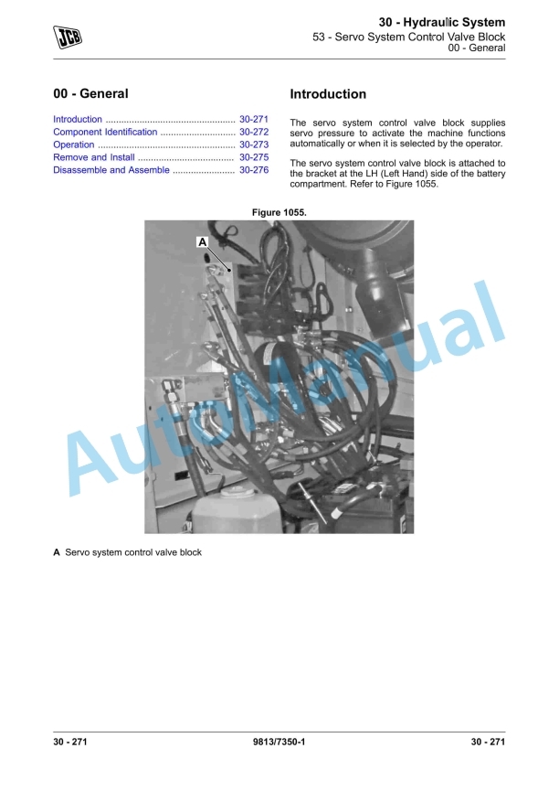 JCB JS200, JS210, JS220, JS235 Excavator Service Manual 9813-7350 3 JCB JS200, JS210, JS220, JS235 Excavator Service Manual 9813-7350 - Image 3