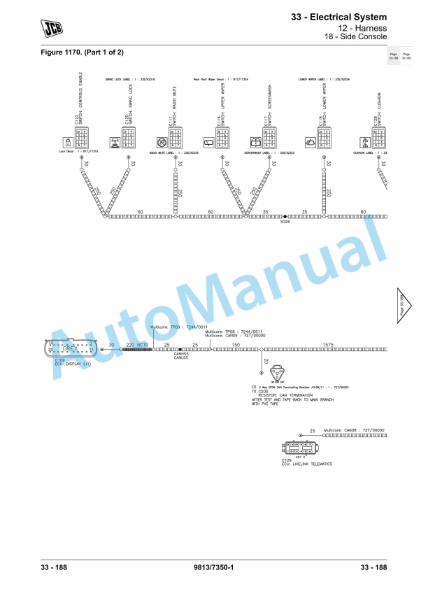 JCB JS200, JS210, JS220, JS235 Excavator Service Manual 9813-7350 5 JCB JS200, JS210, JS220, JS235 Excavator Service Manual 9813-7350 - Image 5
