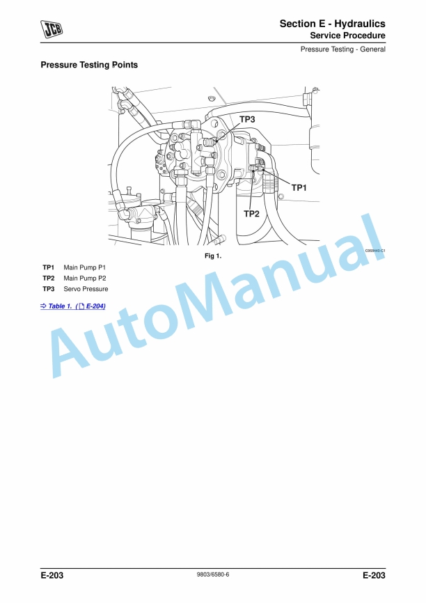 JCB JS200-JS260 - Tier III Auto Service Manual 9803-6580 4 JCB JS200-JS260 - Tier III Auto Service Manual 9803-6580 - Image 4