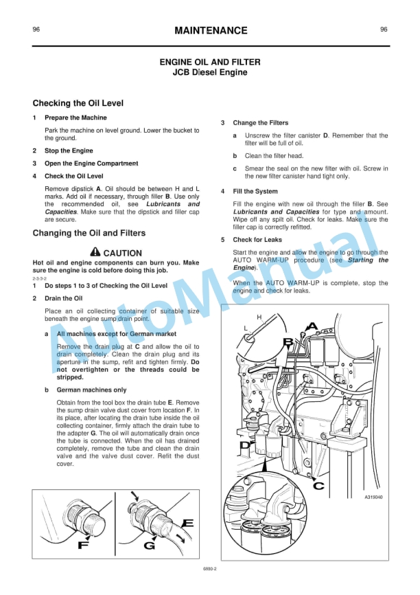 JCB JS200W Operator Handbook 9801-6880 3 JCB JS200W Operator Handbook 9801-6880 - Image 3