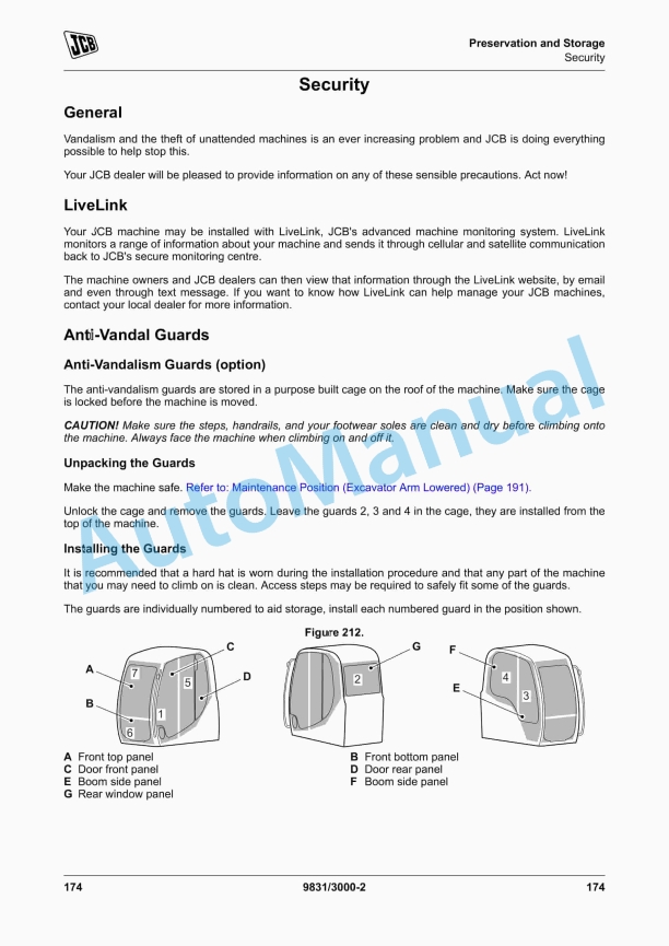 JCB JS210, JS230 Excavator Operator Manual 9831-3000 3 JCB JS210, JS230 Excavator Operator Manual 9831-3000 - Image 3