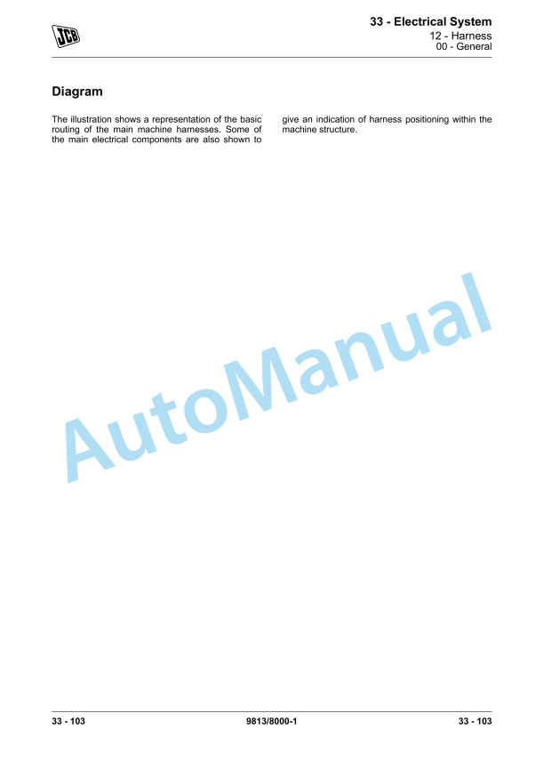 JCB JS210, JS230 Excavator Service Manual 9813-8000 4 JCB JS210, JS230 Excavator Service Manual 9813-8000 - Image 4