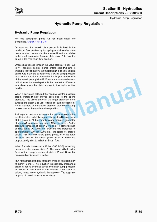 JCB JS240, JS260, JS330, JS360 - Tier 4 Service Manual 9813-1250 2 JCB JS240, JS260, JS330, JS360 - Tier 4 Service Manual 9813-1250 - Image 2