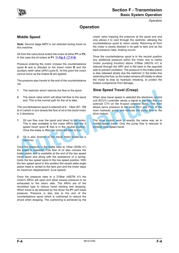 JCB JS240, JS260, JS330, JS360 - Tier 4 Service Manual 9813-1250 5 JCB JS240, JS260, JS330, JS360 - Tier 4 Service Manual 9813-1250 - Image 5