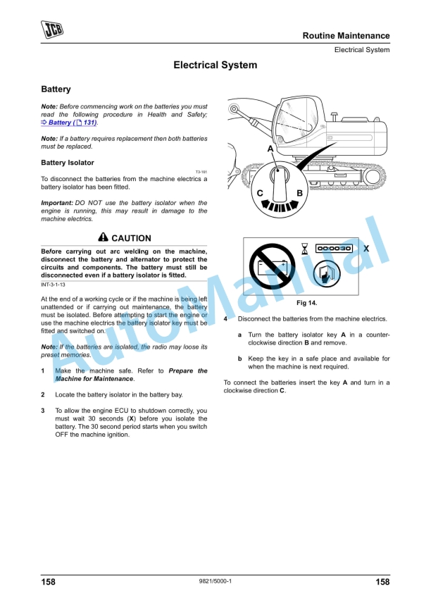 JCB JS370 - China Operator Manual 9821-5000 3 JCB JS370 - China Operator Manual 9821-5000 - Image 3