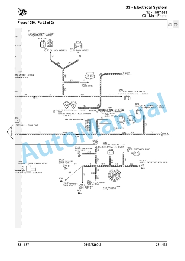 JCB JZ140 (T4i), JZ141 (T4F) Excavator Service Manual 9813-6300 4 JCB JZ140 (T4i), JZ141 (T4F) Excavator Service Manual 9813-6300 - Image 4