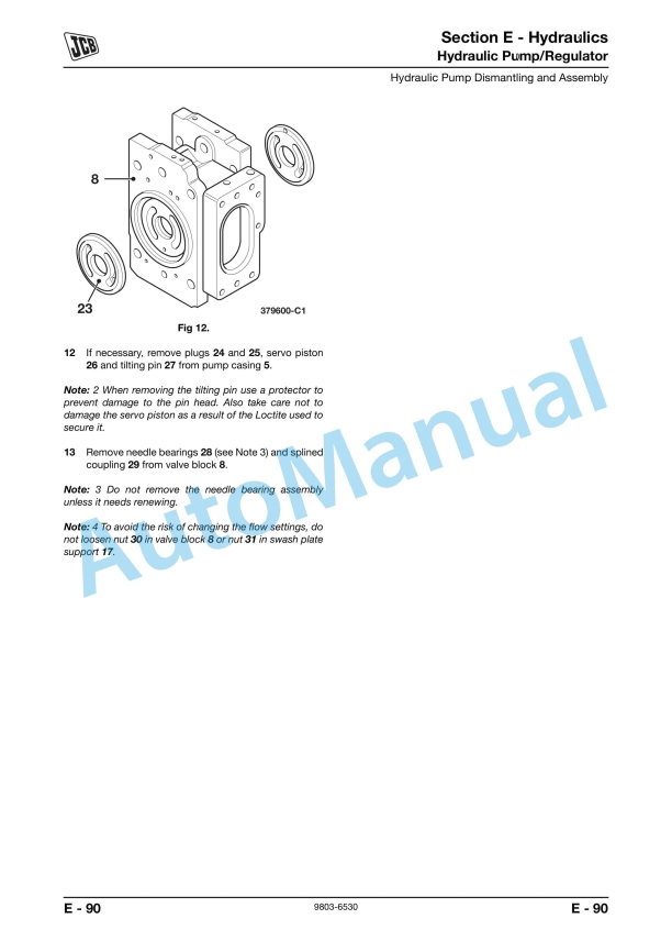 JCB JZ140 ZTS Service Manual 9803-6530 3 JCB JZ140 ZTS Service Manual 9803-6530 - Image 3