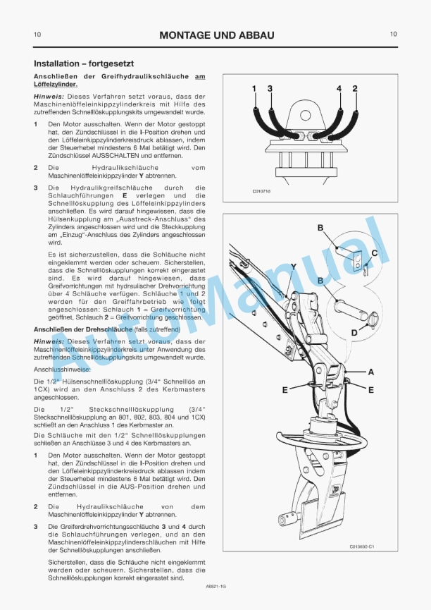 JCB Kerbmaster For 802.5, 803, 804, 1CX, Midi CX, 8060, 8080, 3CX, 4CX Owners Manual 332-A0821 2 JCB Kerbmaster For 802.5, 803, 804, 1CX, Midi CX, 8060, 8080, 3CX, 4CX Owners Manual 332-A0821 - Image 2