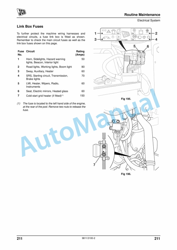 JCB Loadalls - Side Engine (SA, SB And SC Engine) Operator Manual 9811-3100 3 JCB Loadalls - Side Engine (SA, SB And SC Engine) Operator Manual 9811-3100 - Image 3