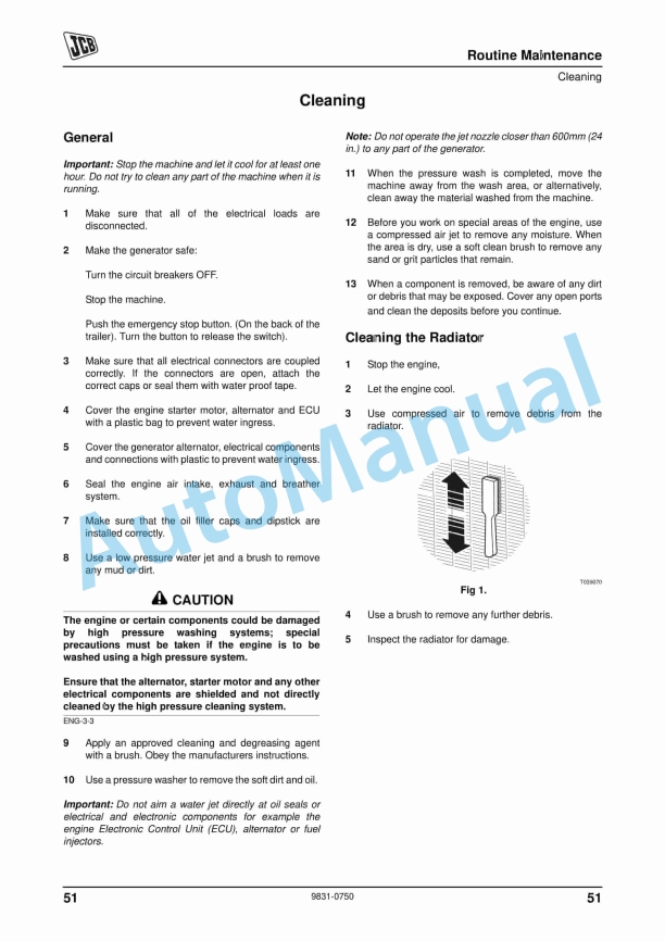 JCB LTC9, LTB9 Lighting Tower Operator Manual 9831-0750-1 2 JCB LTC9, LTB9 Lighting Tower Operator Manual 9831-0750-1 - Image 2