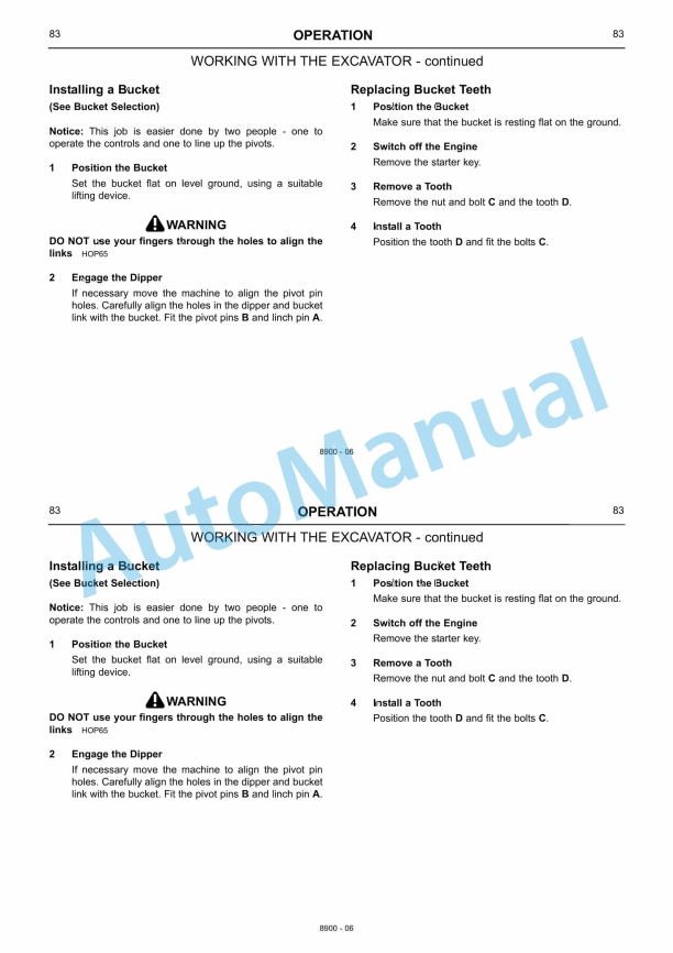 JCB Micro Range Of Tracked Excavators Operator Manual 2 JCB Micro Range Of Tracked Excavators Operator Manual-2