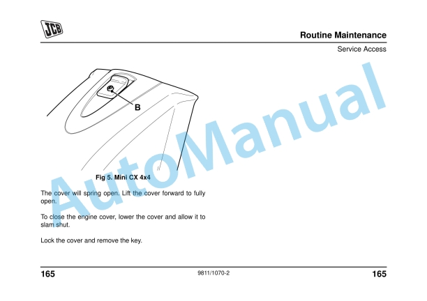 JCB Mini CX, Mini CX 4x4 Operator Manual 3 JCB Mini CX, Mini CX 4x4 Operator Manual - Image 3