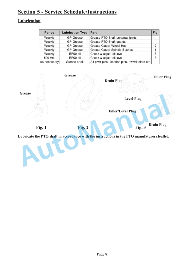 JCB Rear Mounted HD Rotary Mower Owners Manual 9814-0572-2