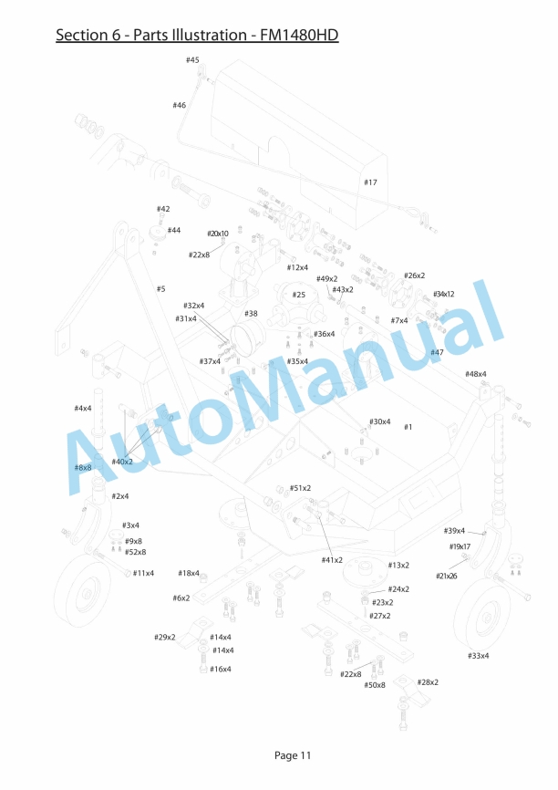 JCB Rear Mounted HD Rotary Mower Owners Manual 9814-0572-3