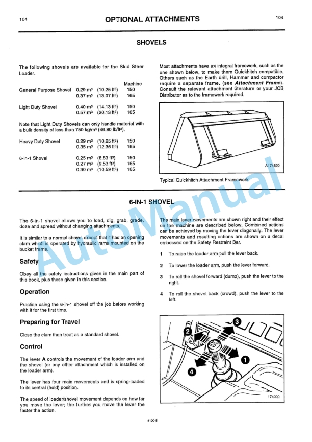 JCB Robot 150, 165 Operator Handbook 9801-4100-5