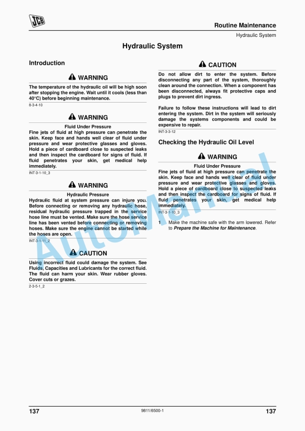 JCB Robot 160, 160HF, 170, 170HF, 180, 180HF, 180T, 180THF Operator Manual 9811-6500 4 JCB Robot 160, 160HF, 170, 170HF, 180, 180HF, 180T, 180THF Operator Manual 9811-6500 - Image 4