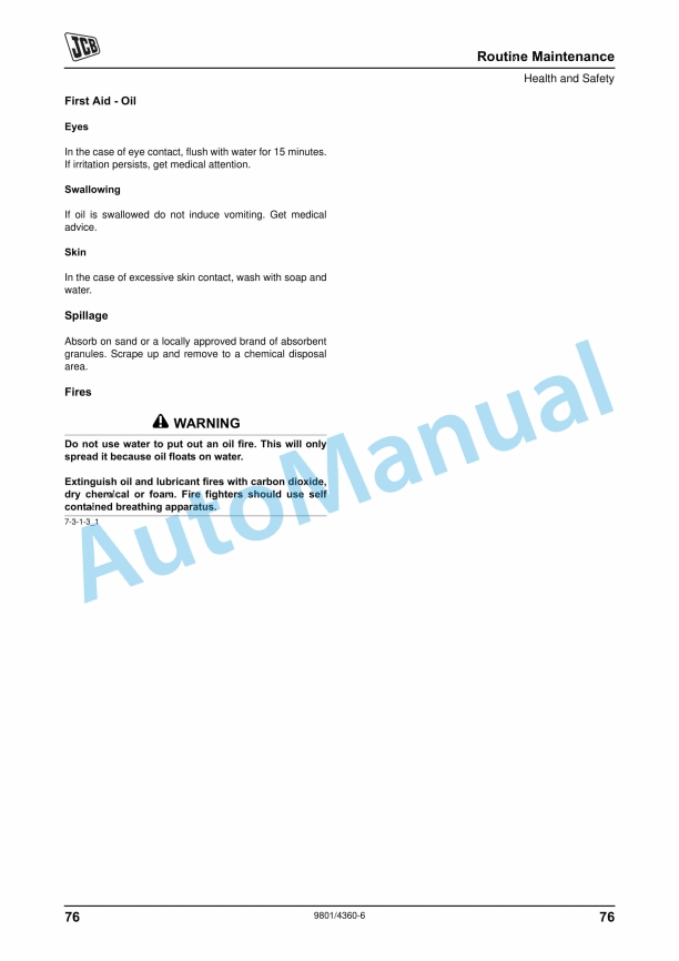 JCB Robot 190, 190HF, 190T, 190THF, 1110, 1110HF, 1110T, 1110THF Operator Manual 980-4360 2 JCB Robot 190, 190HF, 190T, 190THF, 1110, 1110HF, 1110T, 1110THF Operator Manual 980-4360 - Image 2