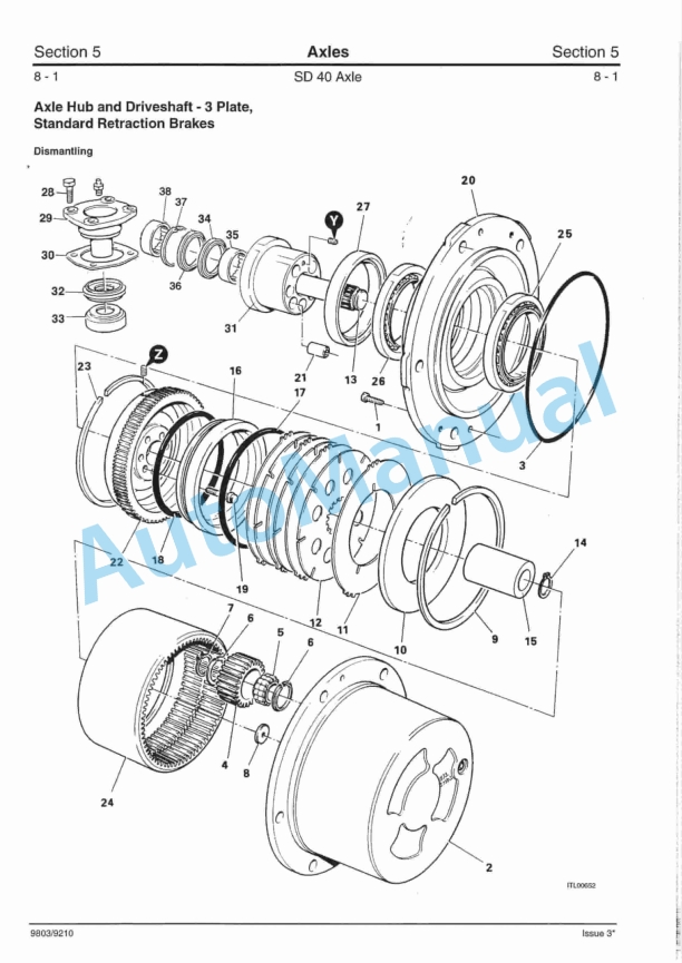 JCB SD40 Series Axles Service Manual 9803-9210 5 JCB SD40 Series Axles Service Manual 9803-9210 - Image 5