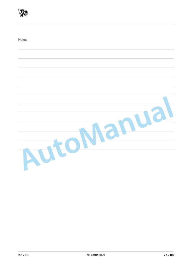 JCB SD55 Axle Service Manual 9823-0100 2 JCB SD55 Axle Service Manual 9823-0100 - Image 2