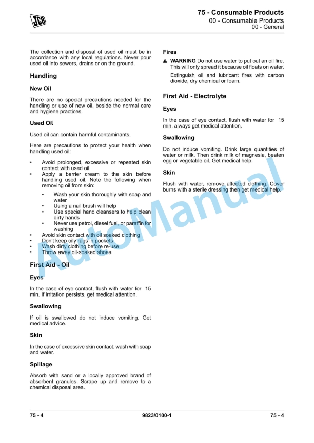 JCB SD55 Axle Service Manual 9823-0100 4 JCB SD55 Axle Service Manual 9823-0100 - Image 4