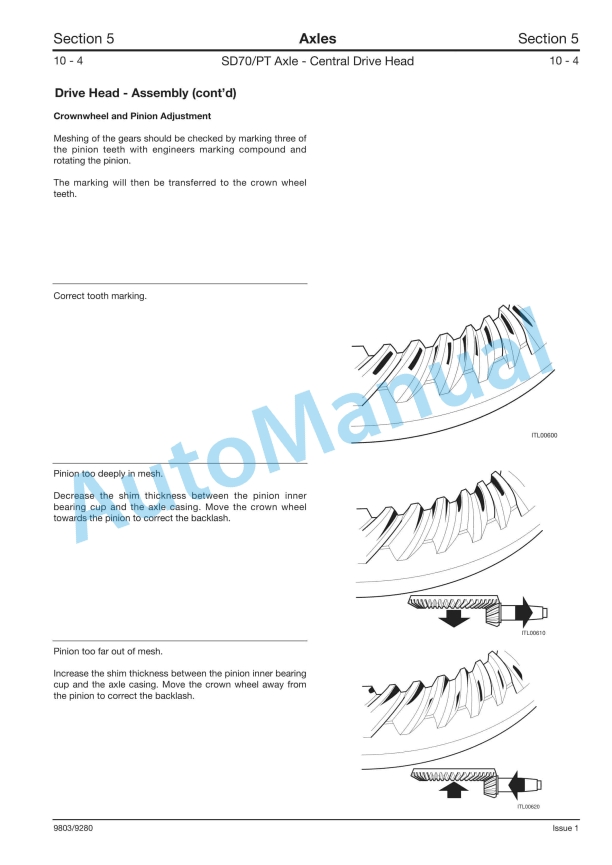 JCB SD70-PT Series Axles Service Manual 9803-9280 3 JCB SD70-PT Series Axles Service Manual 9803-9280 - Image 3