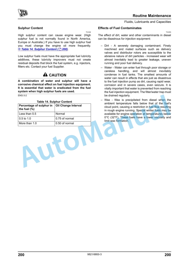 JCB Side Engine Tier 2, Tier 3 Loadalls Operator Manual 9831-6800-3 2 JCB Side Engine Tier 2, Tier 3 Loadalls Operator Manual 9831-6800-3 - Image 2