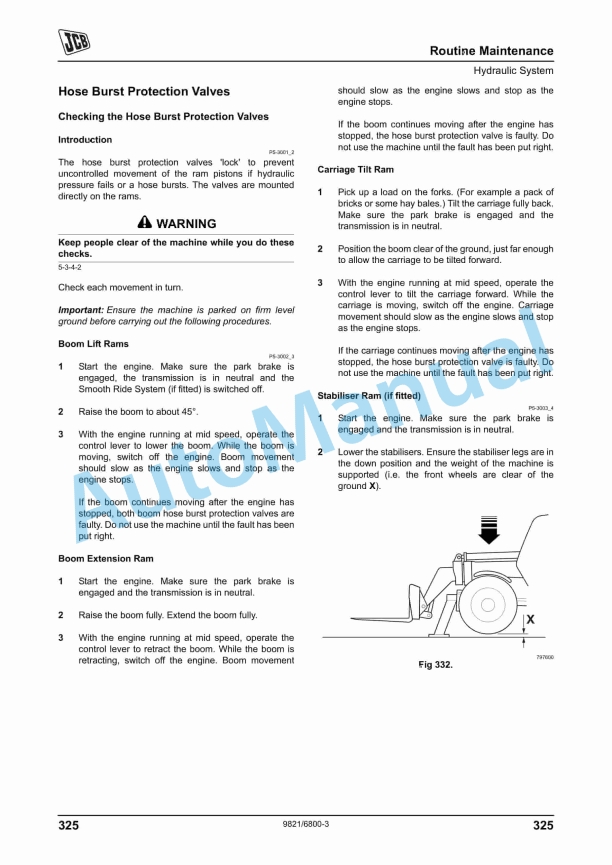 JCB Side Engine Tier 2, Tier 3 Loadalls Operator Manual 9831-6800-3 5 JCB Side Engine Tier 2, Tier 3 Loadalls Operator Manual 9831-6800-3 - Image 5