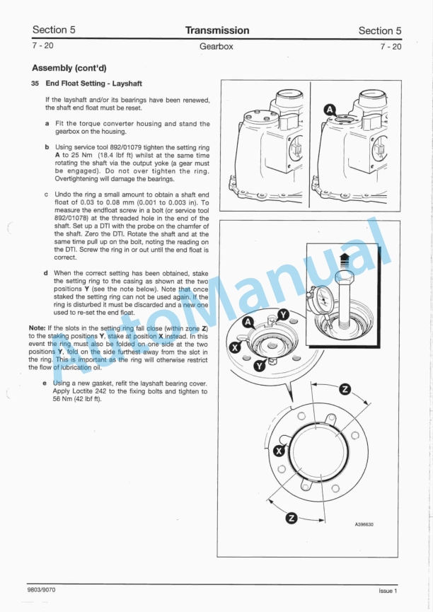 JCB SS700 Transmission Service Manual 9803-9070 4 JCB SS700 Transmission Service Manual 9803-9070 - Image 4