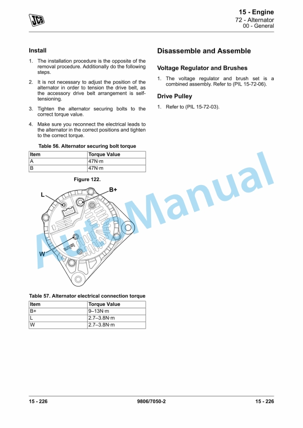 JCB T2-3 Mech Engine 4 Cyl Service Manual 9806-7050 2 JCB T2-3 Mech Engine 4 Cyl Service Manual 9806-7050 - Image 2