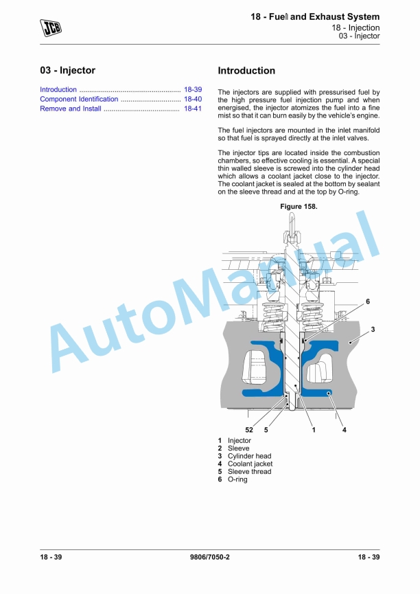 JCB T2-3 Mech Engine 4 Cyl Service Manual 9806-7050 3 JCB T2-3 Mech Engine 4 Cyl Service Manual 9806-7050 - Image 3