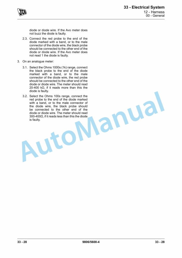 JCB T2, T3 Elec Engine 6 Cyl Service Manual 9806-5600 5 JCB T2, T3 Elec Engine 6 Cyl Service Manual 9806-5600-5