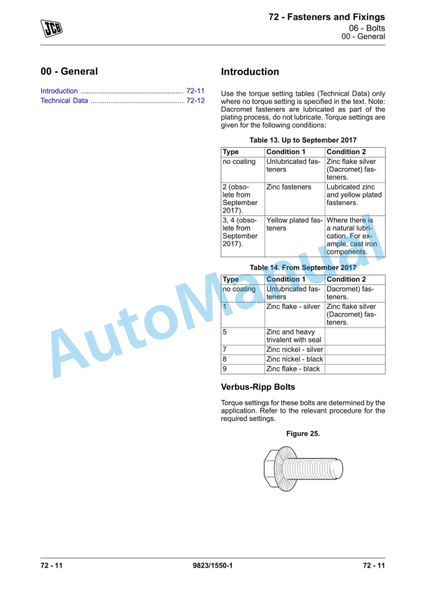 JCB TG300, TG310 Service Manual 9823-1550 2 JCB TG300, TG310 Service Manual 9823-1550 - Image 2