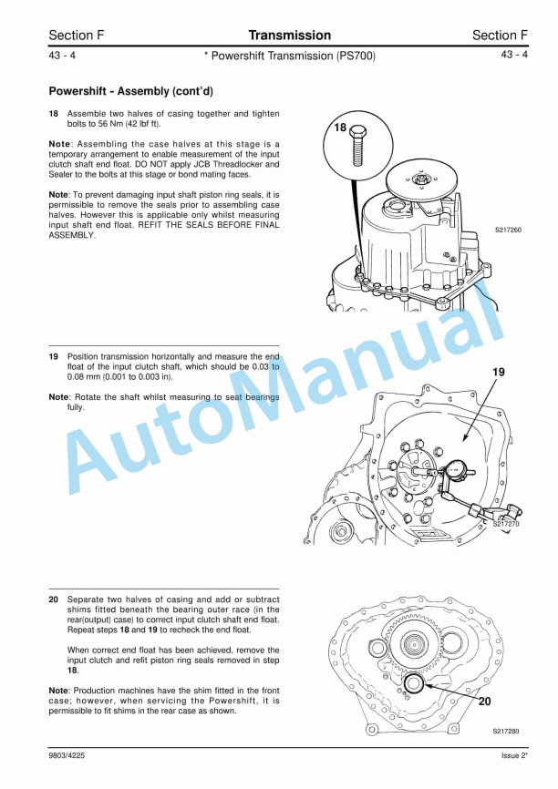 JCB TM200, TM270, TM300 Service Manual 9803-4225 4 JCB TM200, TM270, TM300 Service Manual 9803-4225 - Image 4