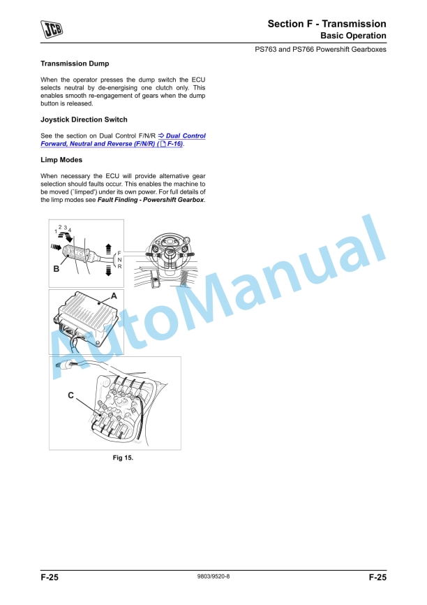 JCB TM310 Service Manual 9803-9520 3 JCB TM310 Service Manual 9803-9520 - Image 3