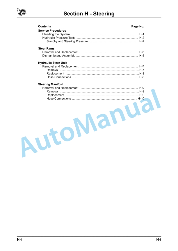 JCB TM310 Service Manual 9803-9520 5 JCB TM310 Service Manual 9803-9520 - Image 5
