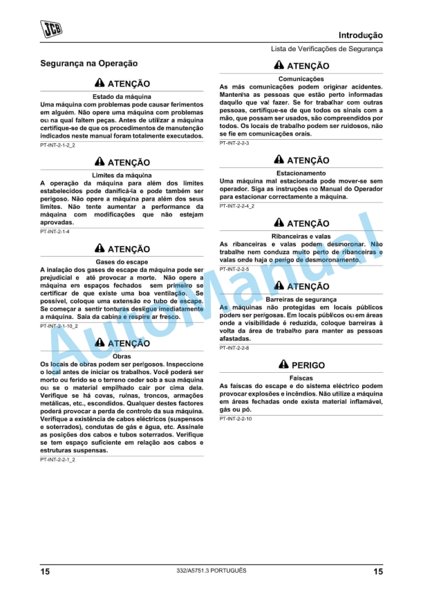 JCB VMF 70, VMF 90 Vibrating Plate Operator Manual 332-A5751 3 JCB VMF 70, VMF 90 Vibrating Plate Operator Manual 332-A5751 - Image 3