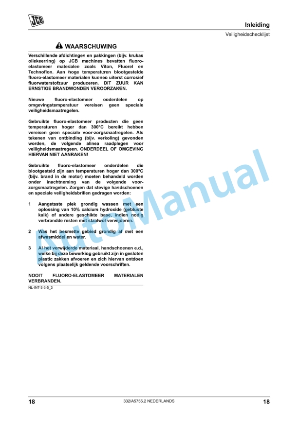 JCB VMR 60, VMR 75 Impact Rammer Operator Manual 332-A5755 5 JCB VMR 60, VMR 75 Impact Rammer Operator Manual 332-A5755 - Image 5