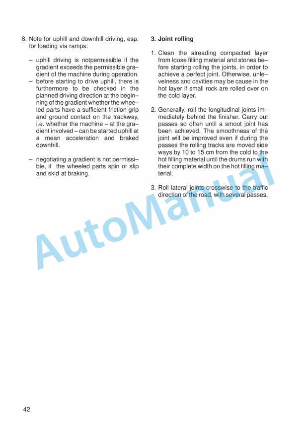 Alternative view of JCB VMT 850, VMT 850 H Vibratory Tandem Roller Instruction Manual 04010-28035B